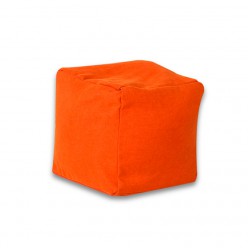 Пуф DreamBag Куб фьюжн оранжевый