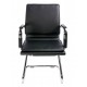 Кресло посетителя Бюрократ CH-993-Low-V/Black экокожа черный