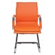 Кресло посетителя Бюрократ CH-993-Low-V/orange экокожа оранжевый