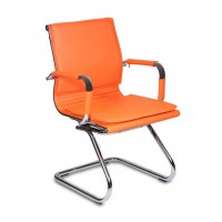 Кресло посетителя Бюрократ CH-993-Low-V/orange экокожа оранжевый