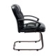 Кресло посетителя Бюрократ T-9908AXSN-Low-V кожа черный
