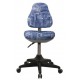 Кресло детское Бюрократ KD-2/G/50-31 ткань синий Джинса