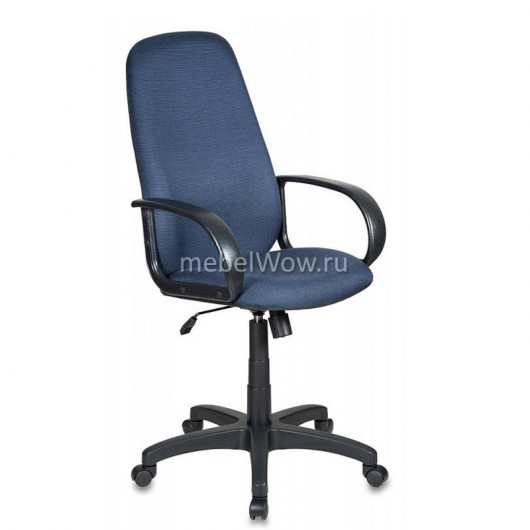 Кресло руководителя Бюрократ CH-808AXSN/Bl&Blue ткань черный/синий