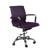 Кресло руководителя Бюрократ CH-993-Low/purple экокожа фиолетовый