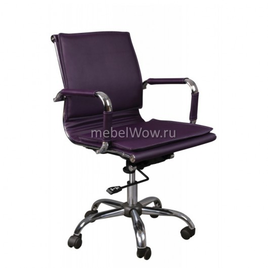 Кресло руководителя Бюрократ CH-993-Low/purple экокожа фиолетовый