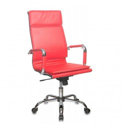 Кресло руководителя Бюрократ CH-993/red экокожа красный
