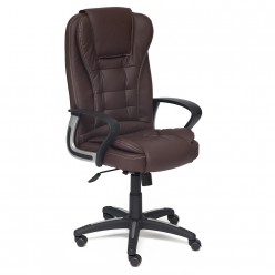 Кресло руководителя TetChair BARON экокожа перфорированная коричневый