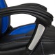 Кресло руководителя TetChair BRINDISI экокожа перфорированный синий/черный