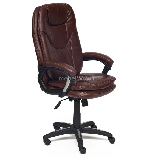 Кресло руководителя TetChair COMFORT экокожа коричневый 2 TONE