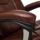 Кресло руководителя TetChair COMFORT экокожа коричневый 2 TONE