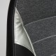 Кресло руководителя TetChair INTER экокожа/ткань черный/серый/серебро