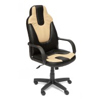 Кресло компьютерное TetChair NEO1 экокожа черный/бежевый