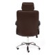 Кресло руководителя TetChair OXFORD экокожа перфорированная коричневый