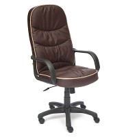 Кресло руководителя TetChair POLO экокожа коричневый