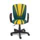 Кресло оператора TetChair SPECTRUM экокожа темно-бирюзовый/желтый