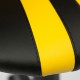 Кресло оператора TetChair SPECTRUM экокожа черный/желтый