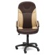 Кресло руководителя TetChair TWISTER экокожа коричневый/бежевый