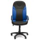 Кресло руководителя TetChair TWISTER экокожа черный/синий