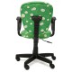Кресло детское TetChair СН413 ткань Ромашки на зеленом