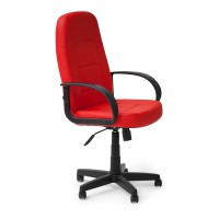 Кресло руководителя TetChair СН747 экокожа красный