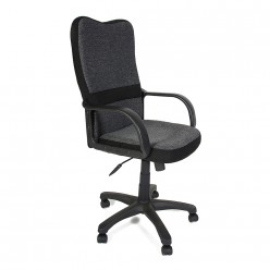 Кресло руководителя TetChair СН757 ткань серый/черный