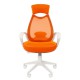 Кресло оператора Chairman 840 white сетка/ткань/экокожа оранжевый
