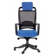 Кресло руководителя Chairman 283 сетка/ткань черный/синий