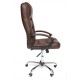 Кресло руководителя TetChair СН9944 хром экокожа коричневый