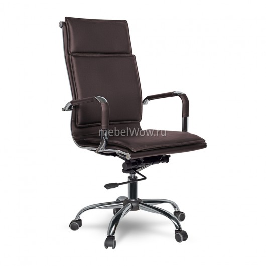 Кресло руководителя College XH-635/brown кожа коричневый