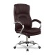 Кресло руководителя College BX-3001-1/Brown кожа коричневый