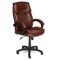 Кресло руководителя TetChair OREON экокожа перфорированная коричневый 2 TONE