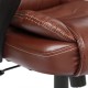 Кресло руководителя TetChair BARON экокожа перфорированная коричневый 2 TONE