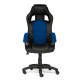Кресло компьютерное TetChair DRIVER экокожа черный/синий