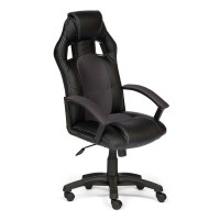 Кресло компьютерное TetChair DRIVER экокожа черный/серый