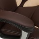 Кресло руководителя TetChair BRINDISI экокожа коричневый перфорированный/бежевый