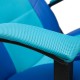 Кресло компьютерное TetChair DRIVER экокожа/ткань синий/бирюза