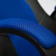 Кресло компьютерное TetChair RACER GT экокожа/ткань черный/синий