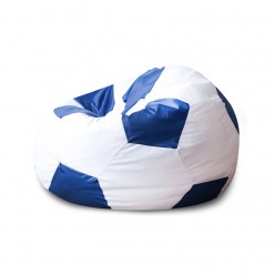 Кресло-мешок DreamBag Мяч оксфорд бело-синий