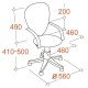 Кресло оператора EasyChair 321 PTW сетка/экокожа черный/оранжевый