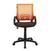 Кресло оператора EasyChair 304 TC Net сетка/ткань черный/оранжевый