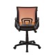Кресло оператора EasyChair 304 TC Net сетка/ткань черный/оранжевый