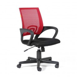 Кресло оператора EasyChair 304 ткань черный/красный