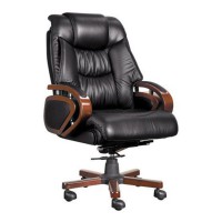 Кресло руководителя EasyChair 408 ML кожа черный
