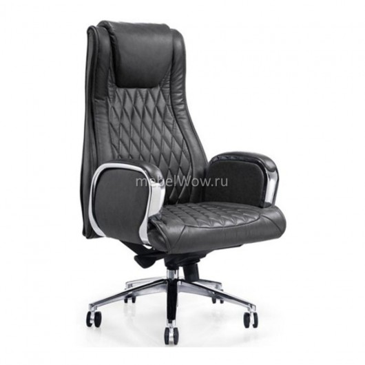 Кресло руководителя EasyChair 518 ML кожа черный