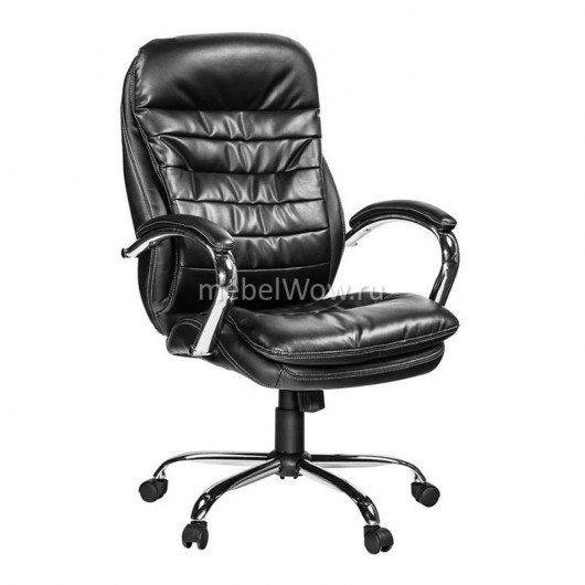 Кресло руководителя EasyChair 515 RT перфорированная кожа черный