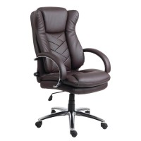 Кресло руководителя EasyChair 541 TL кожа коричневый