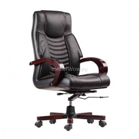 Кресло руководителя EasyChair 409 ML кожа черный