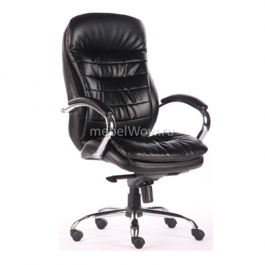 Кресло руководителя EasyChair 515 ML (T-9950) кожа черный