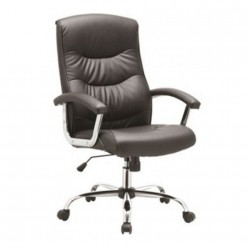 Кресло руководителя EasyChair 550 TR перфорированная кожа черный