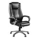 Кресло руководителя EasyChair 604 RT перфорированная кожа черный